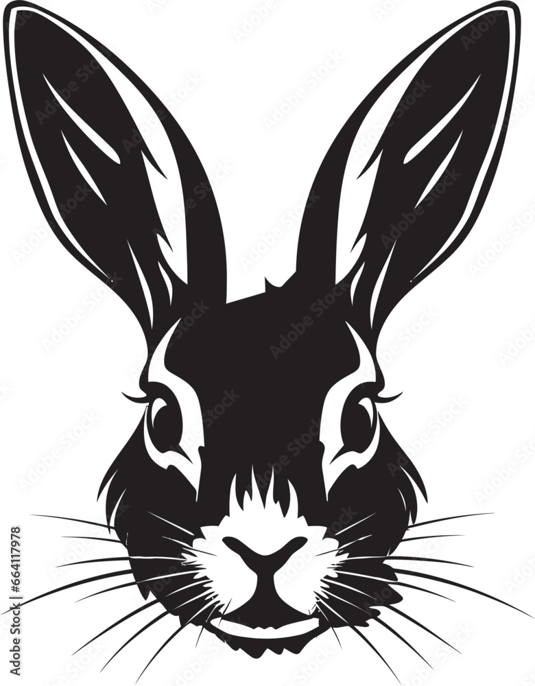 Black Hare Vector Logo A Memorable and Distinctive Logo for Your Brand Black Hare Vector Logo A Timeless and Classic Logo for Your Business