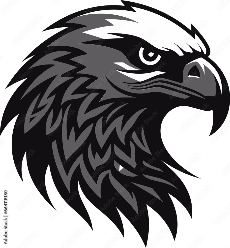 Black Vector Predator Hawk Logo Design Contest Black Vector Predator Hawk Logo Design for Business