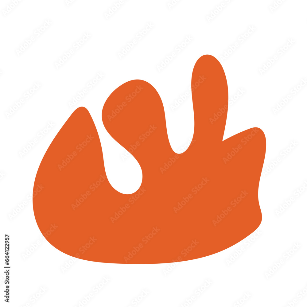 Modern simple colorful abstract shapes 