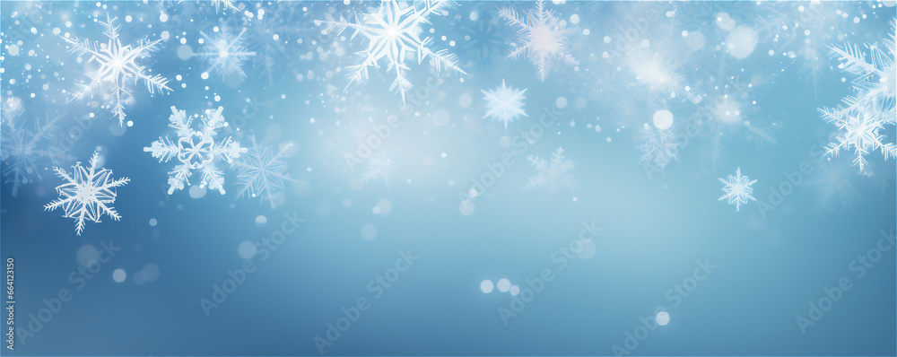 Winter snow background. Christmas background. Falling snow.