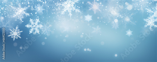 Winter snow background. Christmas background. Falling snow.