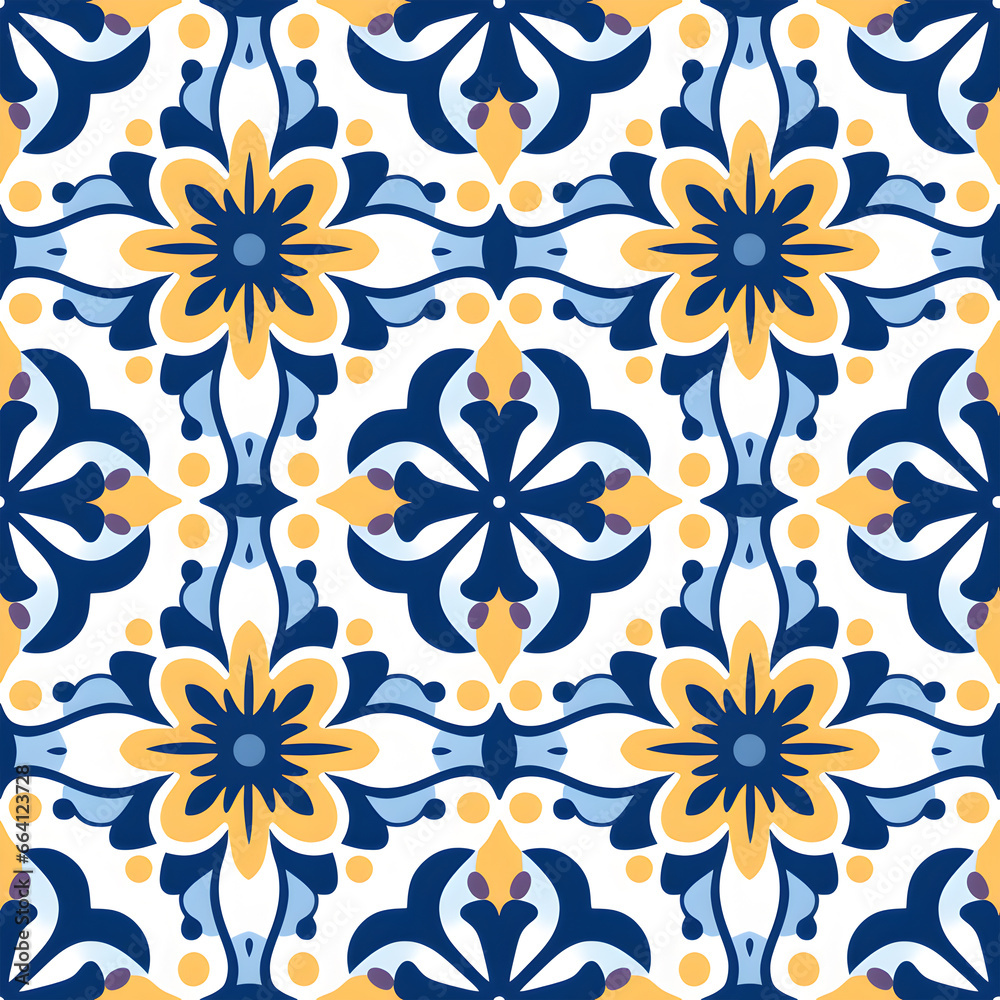 Azulejo seamless texture pattern tile Azulejo seamless texture pattern tile