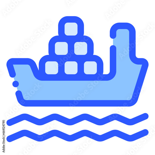 cargo boat icon