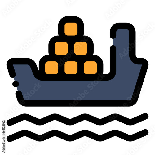 cargo boat icon