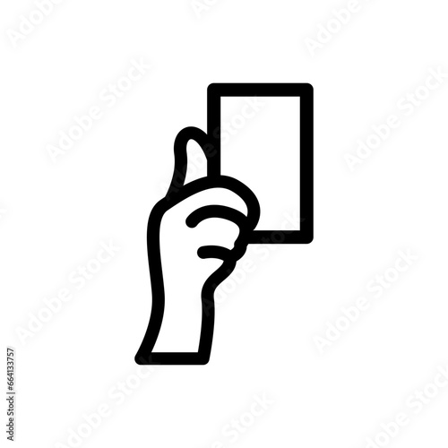 Black outline Sports Referee Icon design