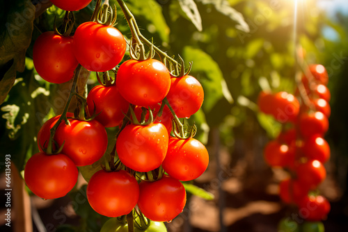 A good harvest of tomatoes. Growing tomatoes. Farm and field. Harvested agricultural crops.