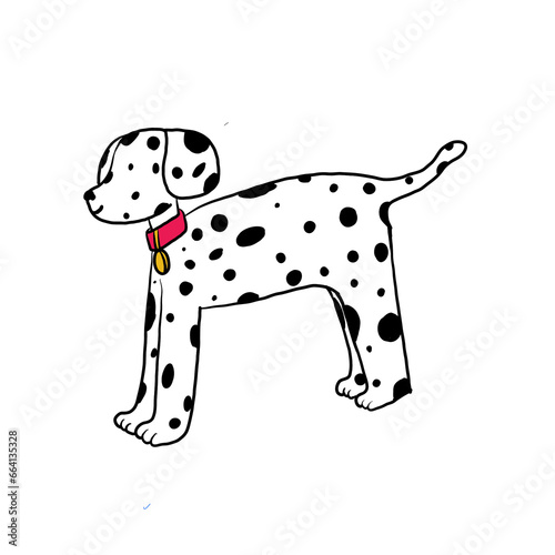 Dalmata tierno ilustración