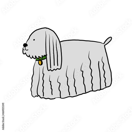 Perrito adorable tierno ilustración