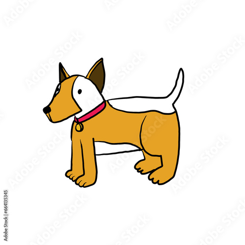 Perro adorable ilustración transparente