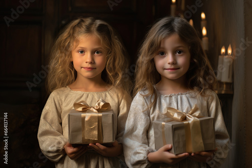Christmas magic, children's joy. Presents & Gifts