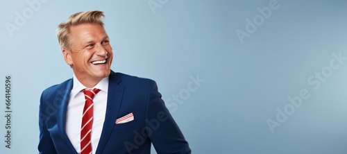 Businessman smile face portrait