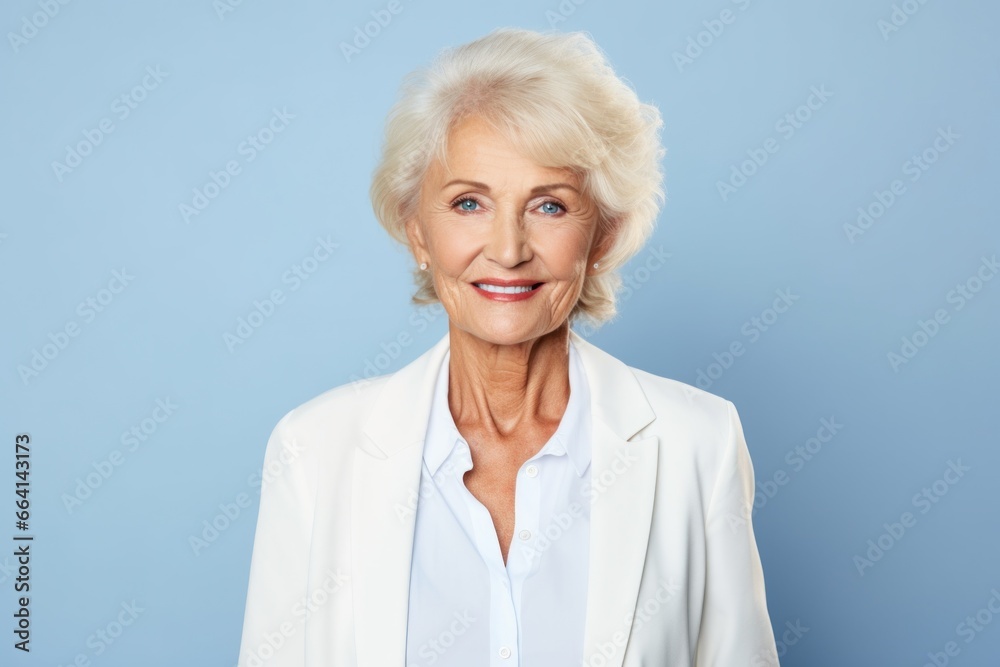 Elder business woman smile face portrait Elder business woman smile face portrait