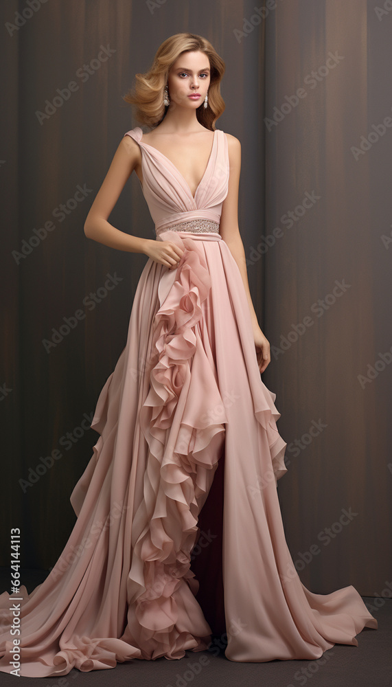 Fototapeta premium beautiful Wedding Guest Dress