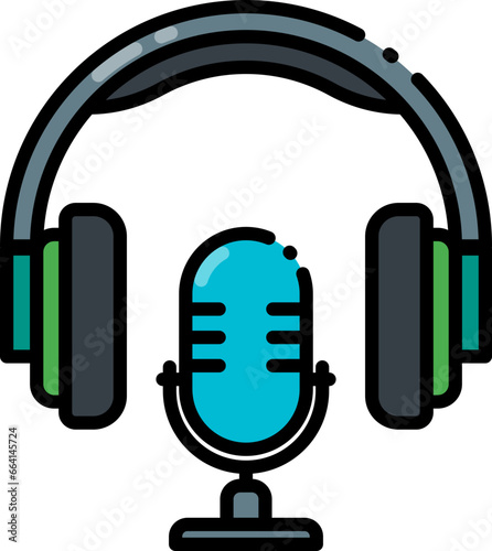 Headphone mic icon