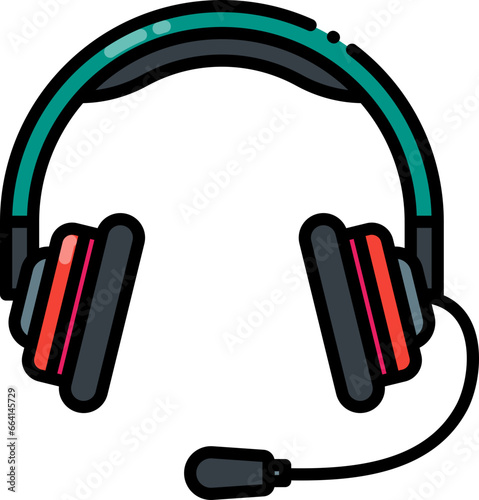 Headphone mic icon