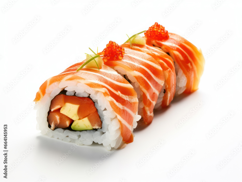 Sushi Studio Shot Isolated on Clear Background, Food Photography, Generative AI Sushi Studio Shot Isolated on Clear Background, Food Photography, Generative AI