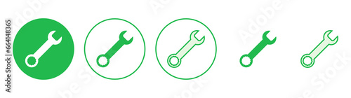 Wrench icon set. repair icon vector. tools icon vector