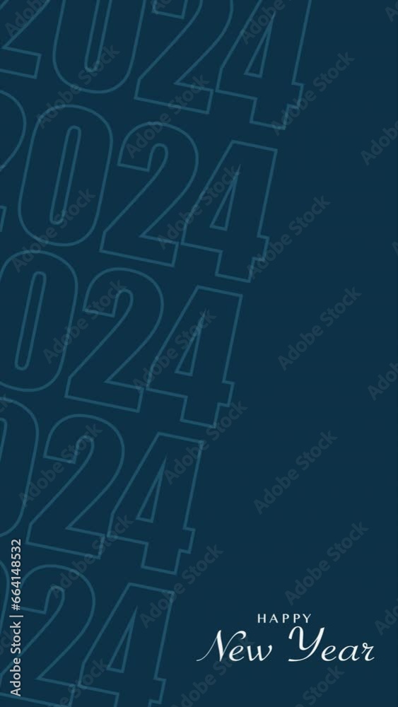 Happy New Year 2024 Motion Graphic Happy New Year 2024 Motion Graphic