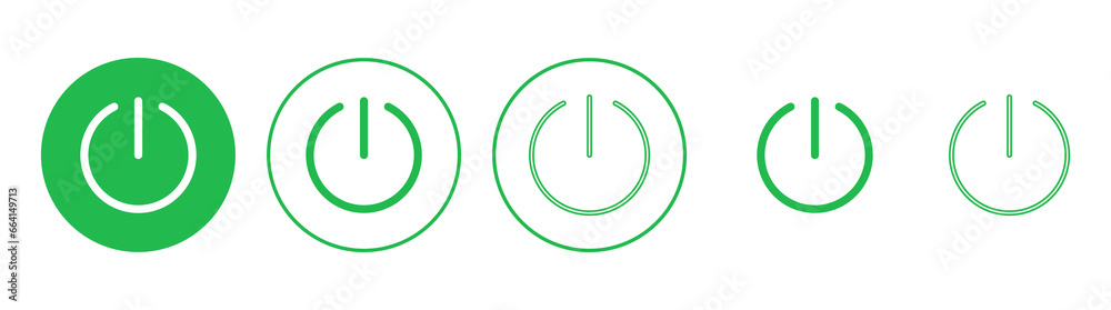 Power icon set. Power Switch Icon. Electric power Power icon set. Power Switch Icon. Electric power