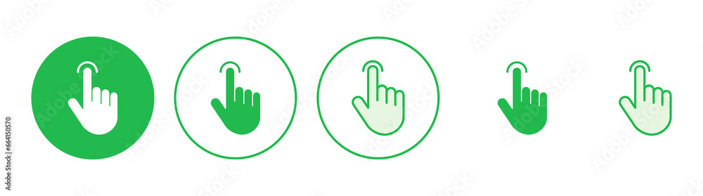 Hand cursor icon set. cursor icon vector. hand cursor icon click Hand cursor icon set. cursor icon vector. hand cursor icon click