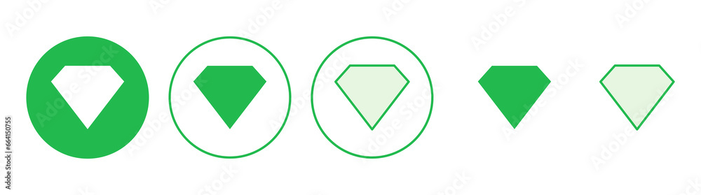 Diamond icon set. diamond gems vector icon. Diamond icon set. diamond gems vector icon.