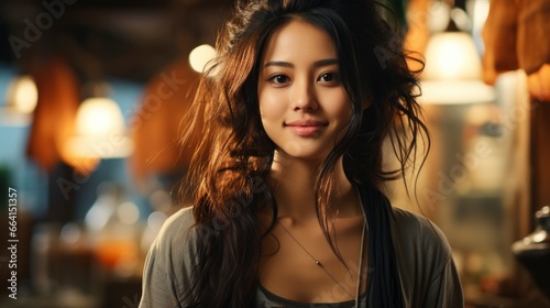 Portrait Beautiful Young Asian Woman Smile, Background Image ,Desktop Wallpaper Backgrounds, Hd © ACE STEEL D