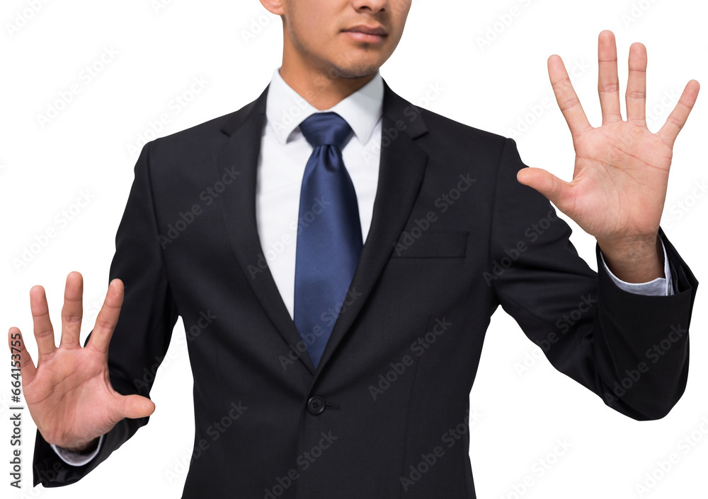 Digital png photo of biracial businessman on transparent background Digital png photo of biracial businessman on transparent background