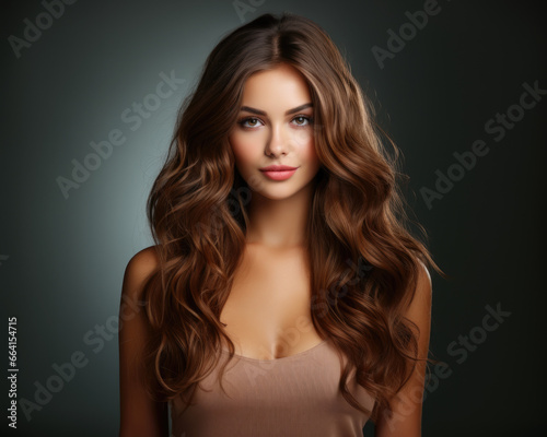stunning young hair model