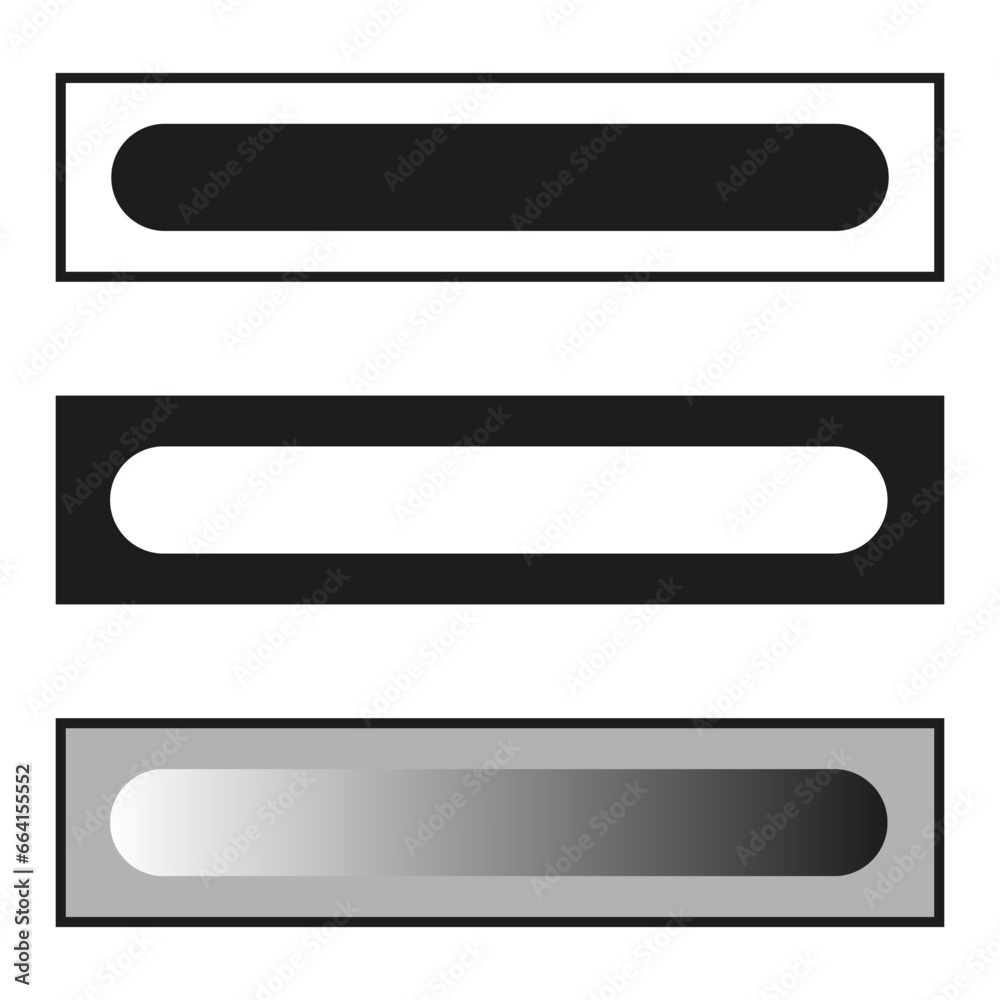 Web, print button, banner, plaque, rectangle. Vector illustration. EPS 10. Web, print button, banner, plaque, rectangle. Vector illustration. EPS 10.