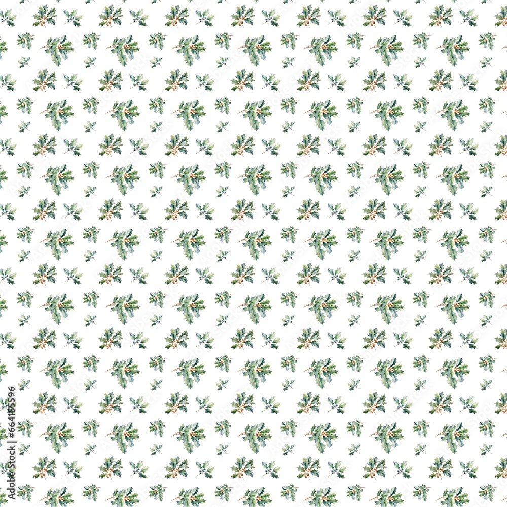 Festive Christmas Seamless Pattern Illustration Festive Christmas Seamless Pattern Illustration
