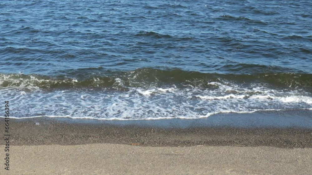波打ち際　海　ビーチ　城南島海浜公園
