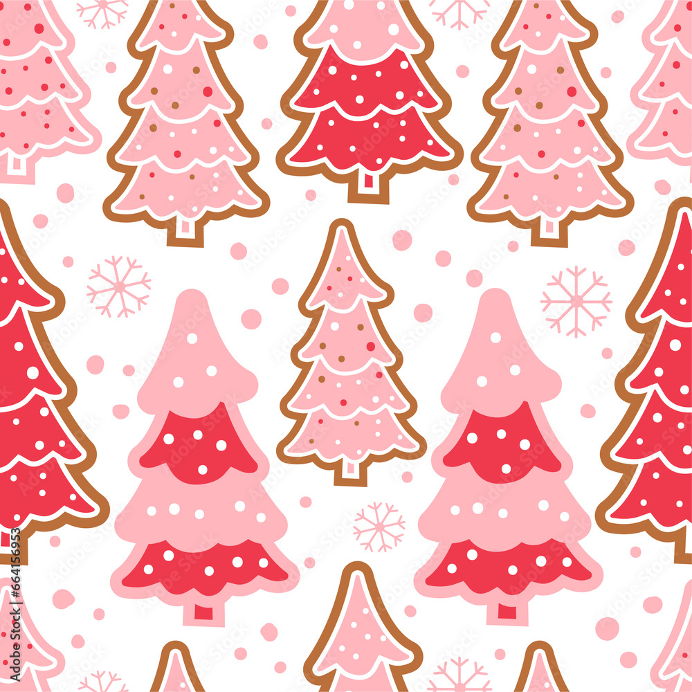 Festive Christmas Seamless Pattern Illustration Festive Christmas Seamless Pattern Illustration