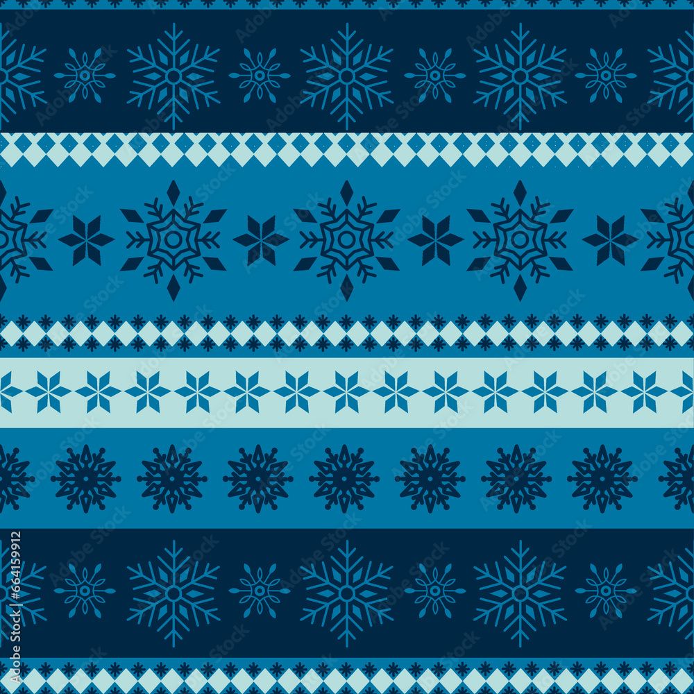 Festive Christmas Seamless Pattern Illustration Festive Christmas Seamless Pattern Illustration