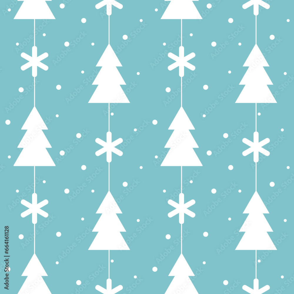 Festive Christmas Seamless Pattern Illustration Festive Christmas Seamless Pattern Illustration