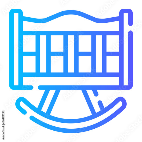 cradle Line Gradient Icon