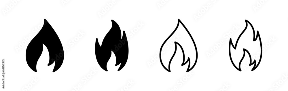 Fire icon vector. fire flame icon Fire icon vector. fire flame icon