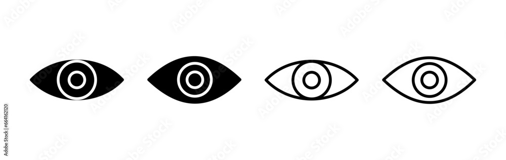 Eye icon. Look and Vision icon. Eye vector icon Eye icon. Look and Vision icon. Eye vector icon