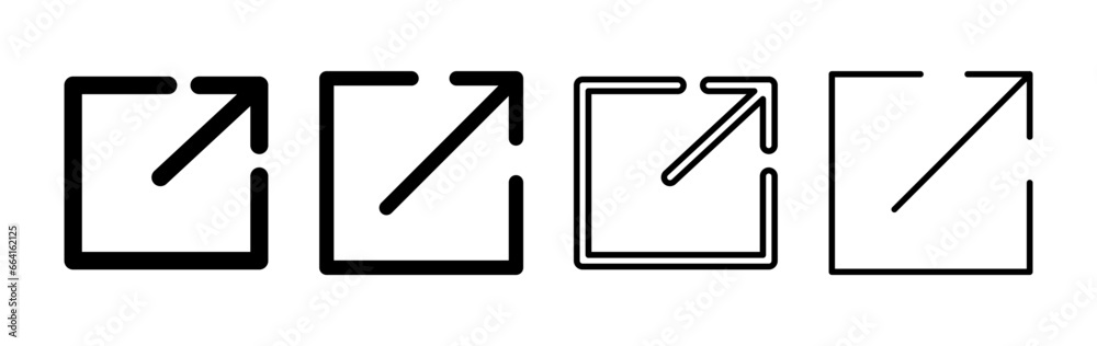 External link icon vector. hyperlink chain symbol. download, share, External link icon vector. hyperlink chain symbol. download, share,