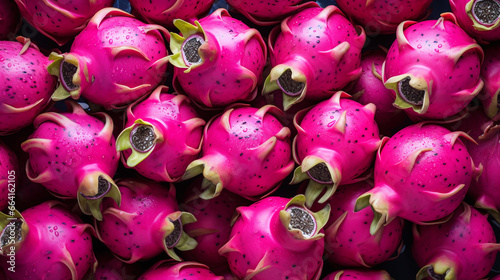 Wallpaper Mural Top view full frame of whole ripe dragonfruit placed together as background. Torontodigital.ca
