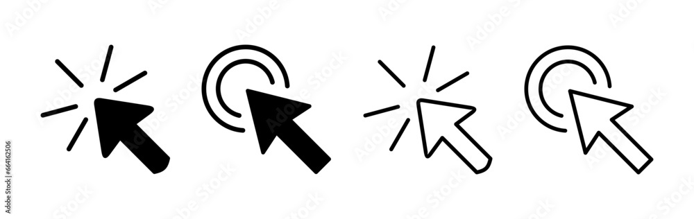 Click icon vector. cursor icon vector. pointer sign Click icon vector. cursor icon vector. pointer sign
