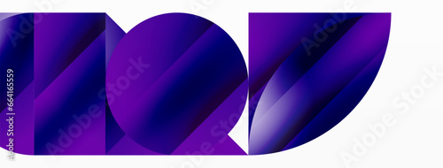 Serene gradient template. Circles and triangles mingle in minimalist perfection. Gentle fusion of forms and hues creates balanced yet captivating backdrop, embodying modern sophistication