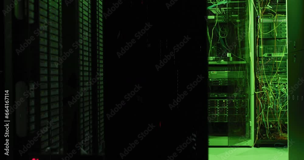 Animation of data processing over computer servers Animation of data processing over computer servers