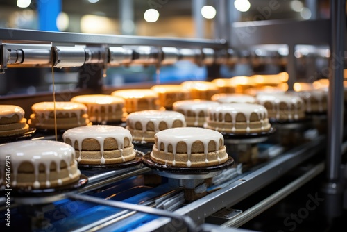 Food industry. Cake production line