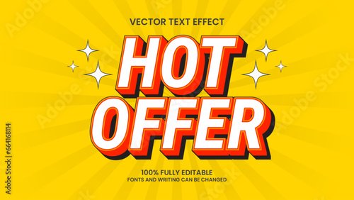 text effect 3d editable hot offer