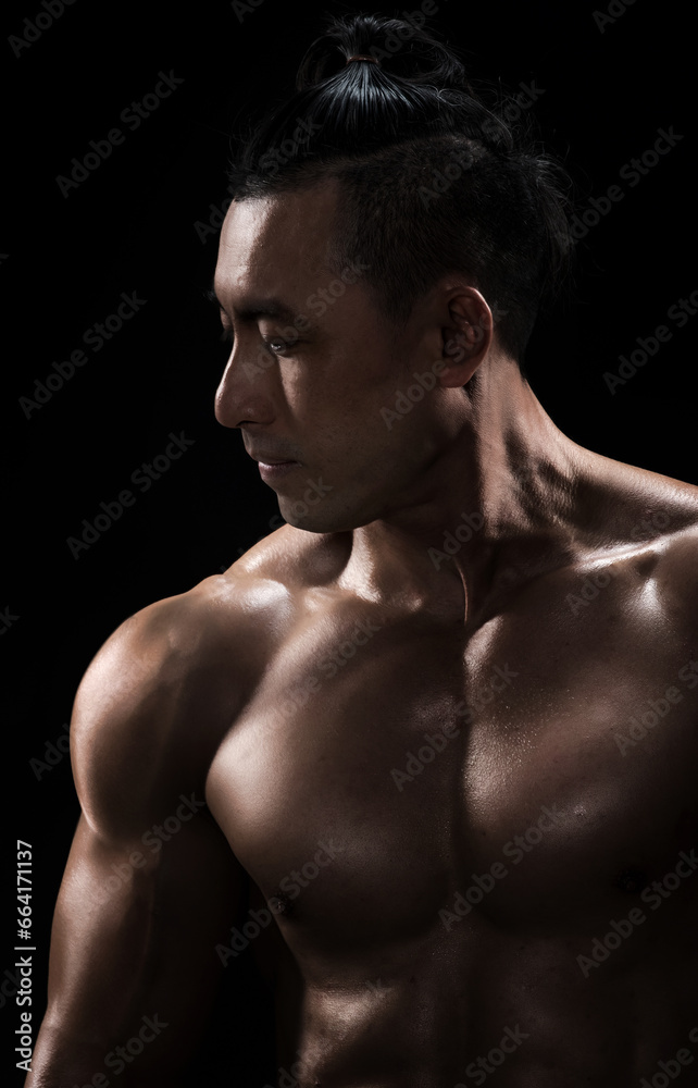 portrait of a muscular man