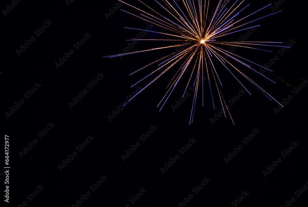 Obraz premium single firework exploding in the sky
