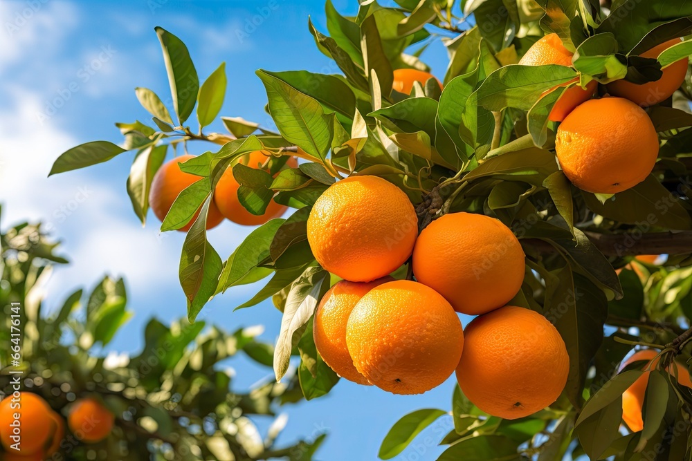 Orange Fruit on Tree.