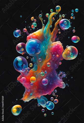 Burbujas de Colores (ID: 664176169)