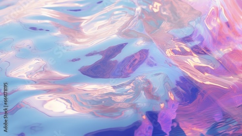 Nostalgic holographic water background, pastel aesthetic, dreamcore