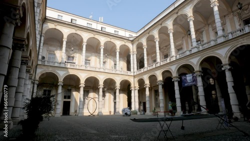 Turin, Italy, the main court of the rectorate of the university of Turin photo